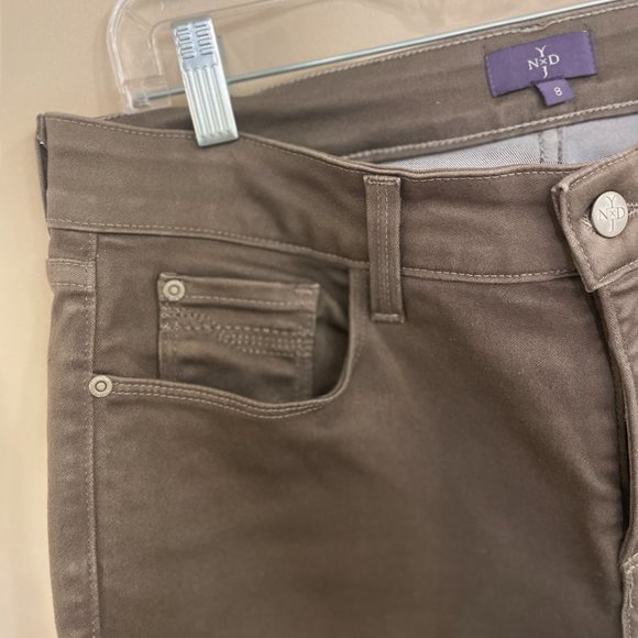 NYDJ Size 8 olive green jeans - Picture 3 of 7